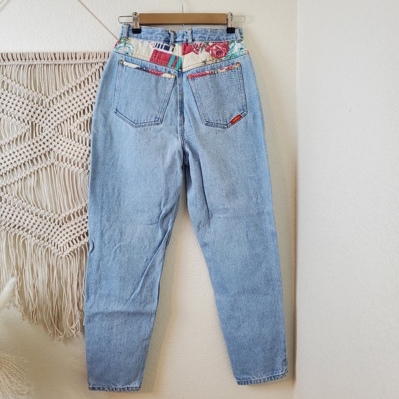 Bonjour Vintage quilt Patchwork high-rise Jeans! Size 9/10. - Picture 2 of 11
